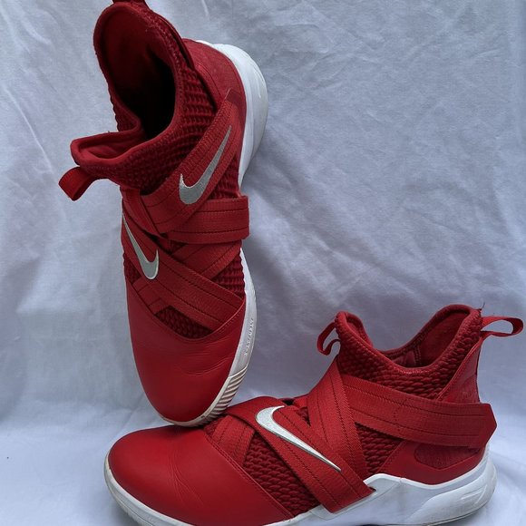 Nike LeBron Soldier 12 TB University Red men's basketball shoes AT3872-603 Sz 14 - Picture 1 of 11